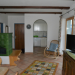 Apartment Ferienhaus Astrid, Küche, Wohn- und Eßbereich