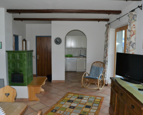 Apartment Ferienhaus Astrid, Küche, Wohn- und Eßbereich